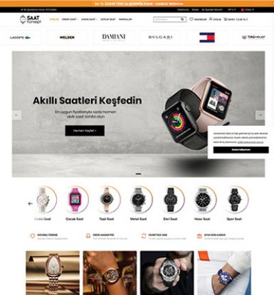 Saat & Aksesuar E-Ticaret Konsepti #1